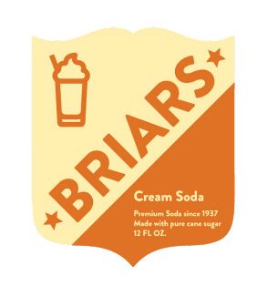 Briars Cream Sode Label_